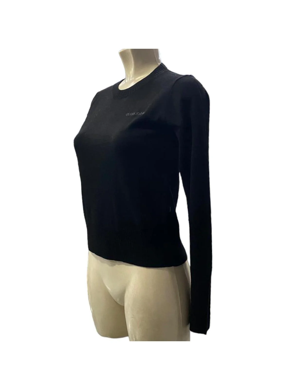 GUESS Maglione Donna GJ LS CN GUESS J EMB SWTR W4BR83 Z3HO2 JBLK Jet Black A996 - Image 2