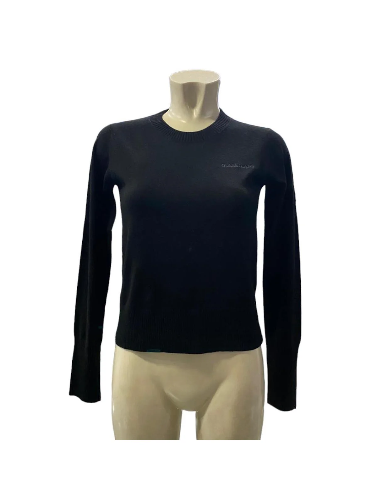 GUESS Maglione Donna GJ LS CN GUESS J EMB SWTR W4BR83 Z3HO2 JBLK Jet Black A996 - Image 3