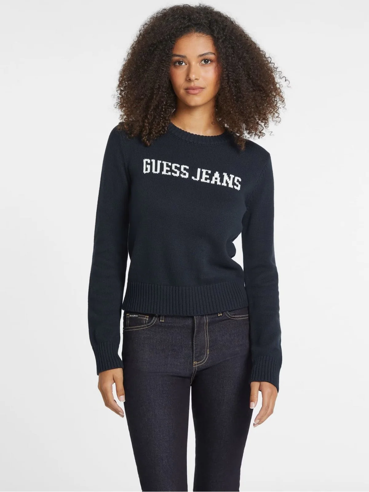 GUESS Maglione Donna GJ LS CN GUESS J INTARSIA SWTR W4BR10 Z3HM1 A71W DARING OCEAN - Image 3