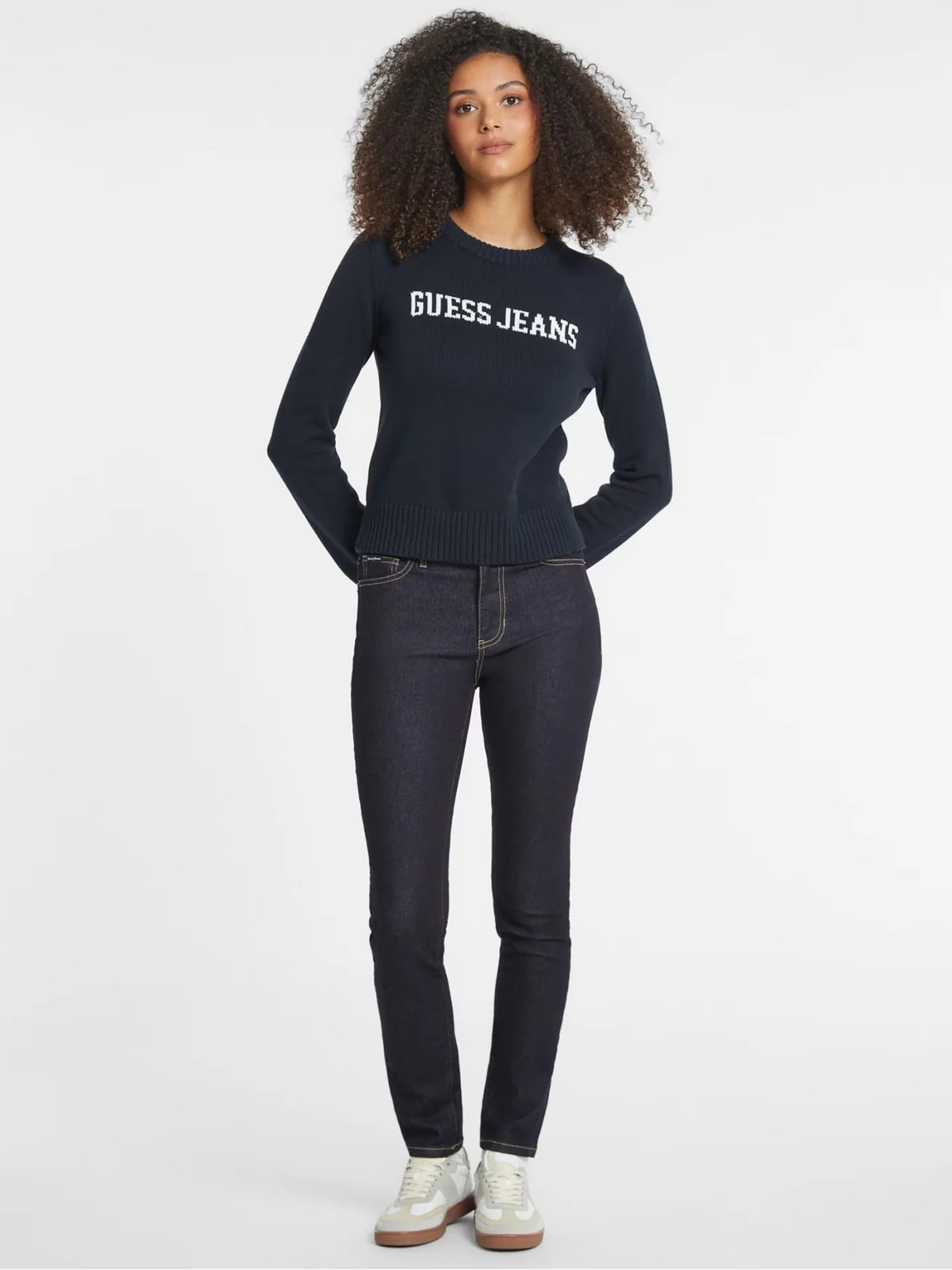 GUESS Maglione Donna GJ LS CN GUESS J INTARSIA SWTR W4BR10 Z3HM1 A71W DARING OCEAN - Image 4