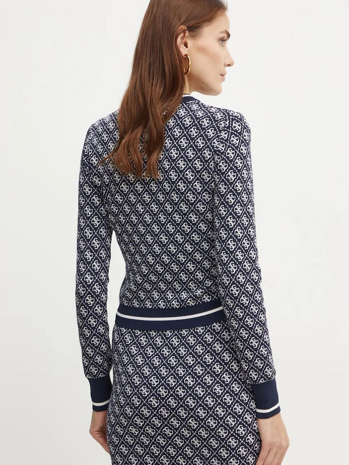 GUESS Maglione Donna LISE 4G CN LS SWTR W4BR21 Z37K0 FB7G Blu - Image 3