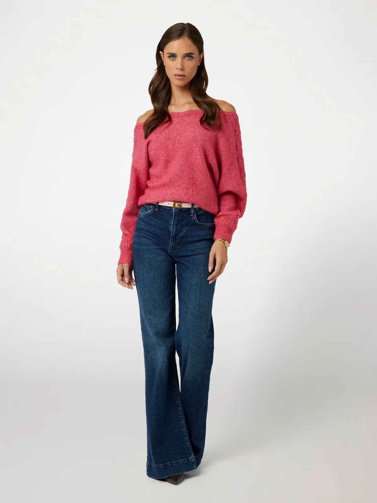 GUESS Maglione Donna LS BN MALORIE DOLMAN SWTR W4BR0M Z3LG0 G61G Rosso - Image 3