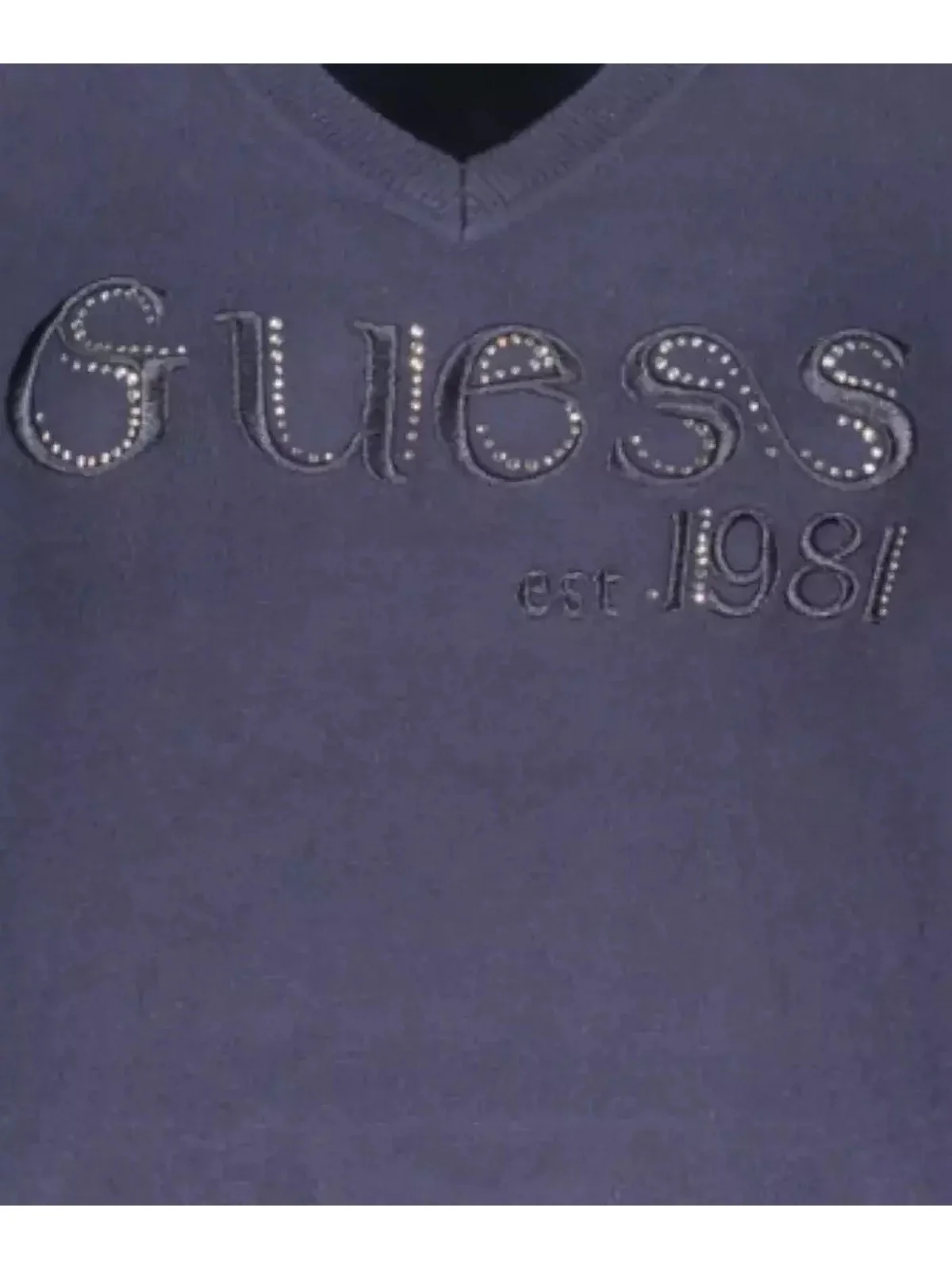 GUESS Maglione Donna LS VN SAYLOR LOGO SWTR W5BR41 Z2NQ2 G77G SUITING BLUE - Image 2