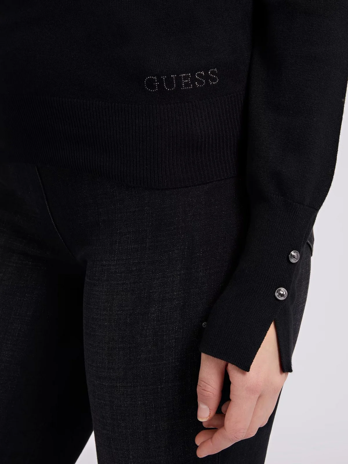 GUESS Maglione Donna  W2YR31 Z2V62 JBLK Nero - Image 3