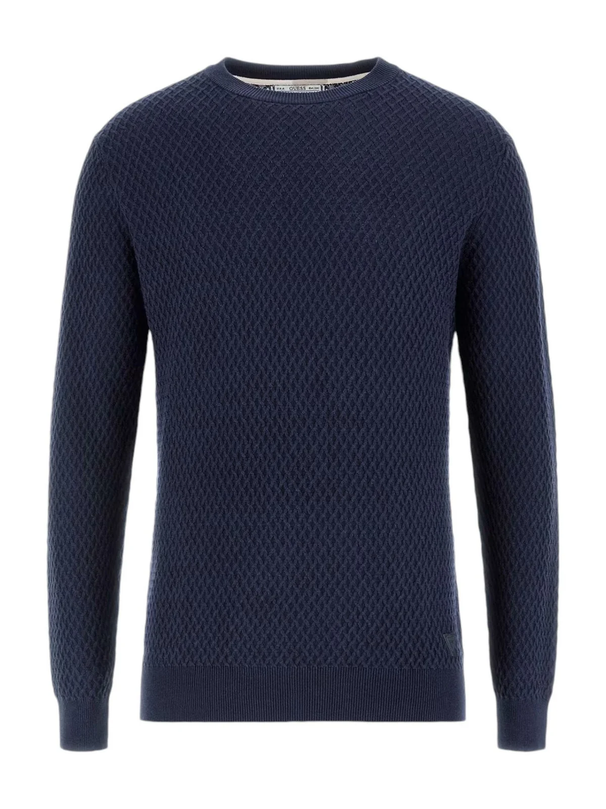 GUESS Maglione Uomo Davin Cn Ls Stitched M4YR05 Z3FB1 G7V2 Blu