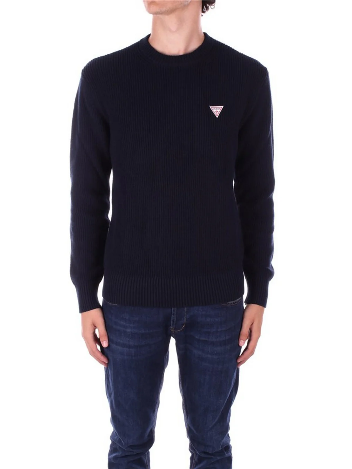GUESS Maglione Uomo Gj Ls Cn Mini Triang M4BR30 Z3HM1 A71W DARING OCEAN - Image 2