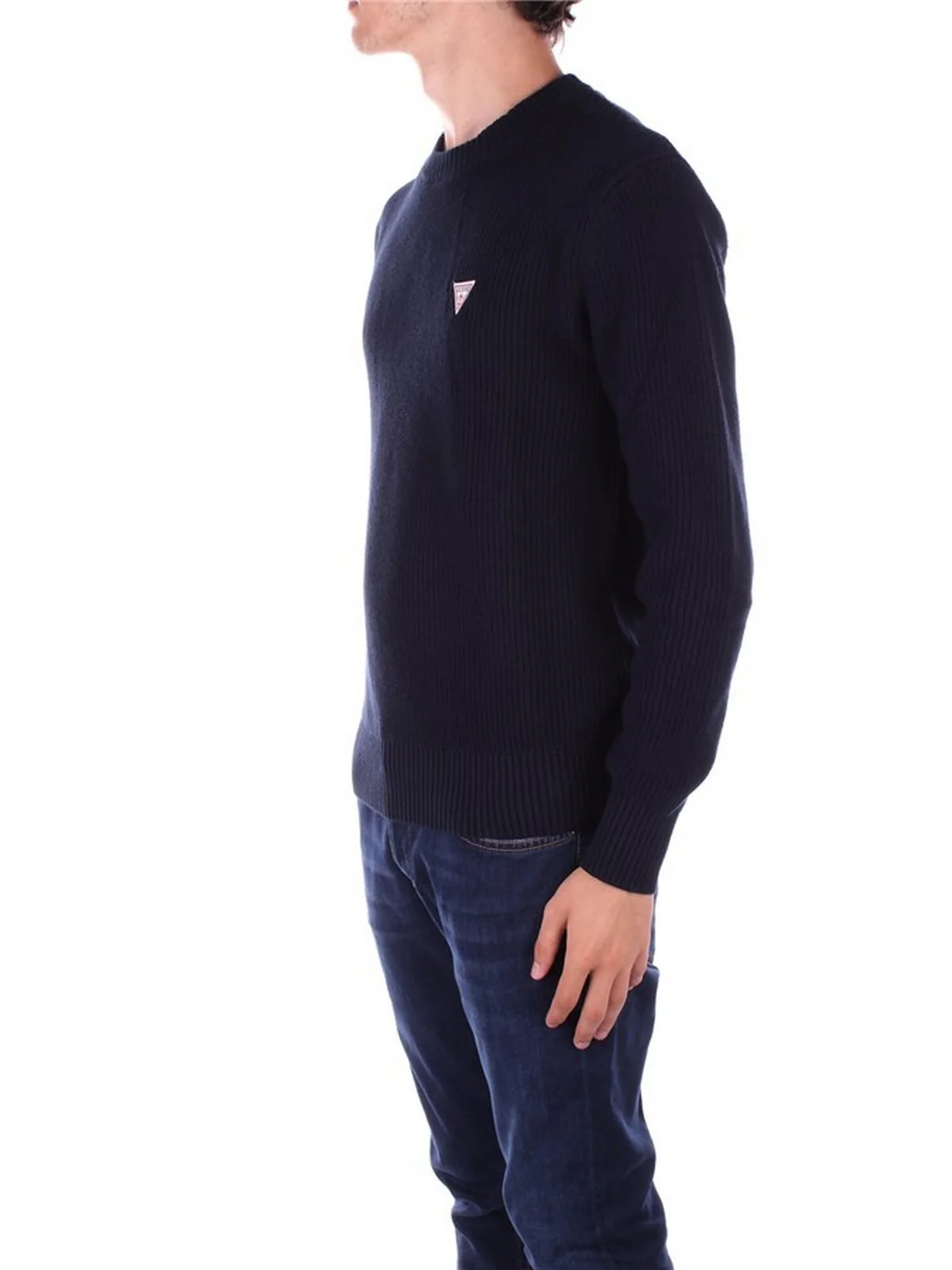 GUESS Maglione Uomo Gj Ls Cn Mini Triang M4BR30 Z3HM1 A71W DARING OCEAN - Image 3