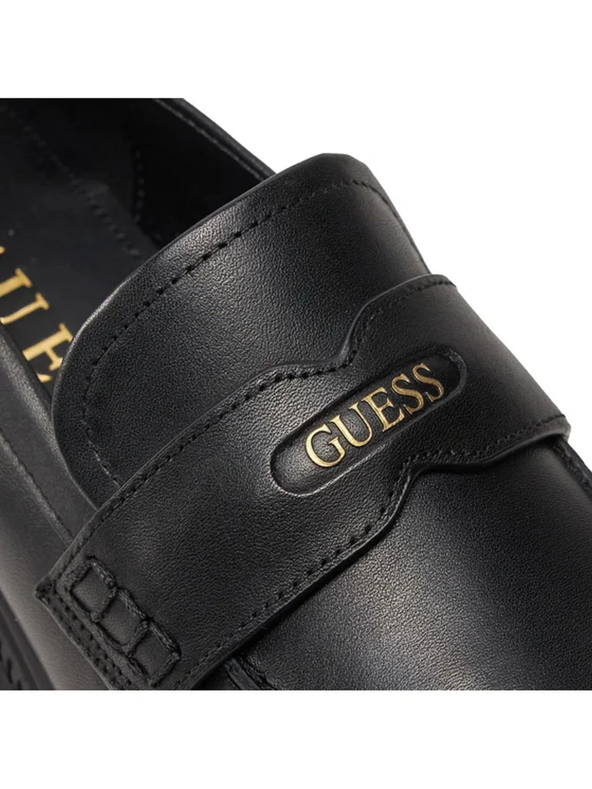 GUESS Mocassino Donna Finda FLTFIN LEA14 BLACK Nero - Image 5