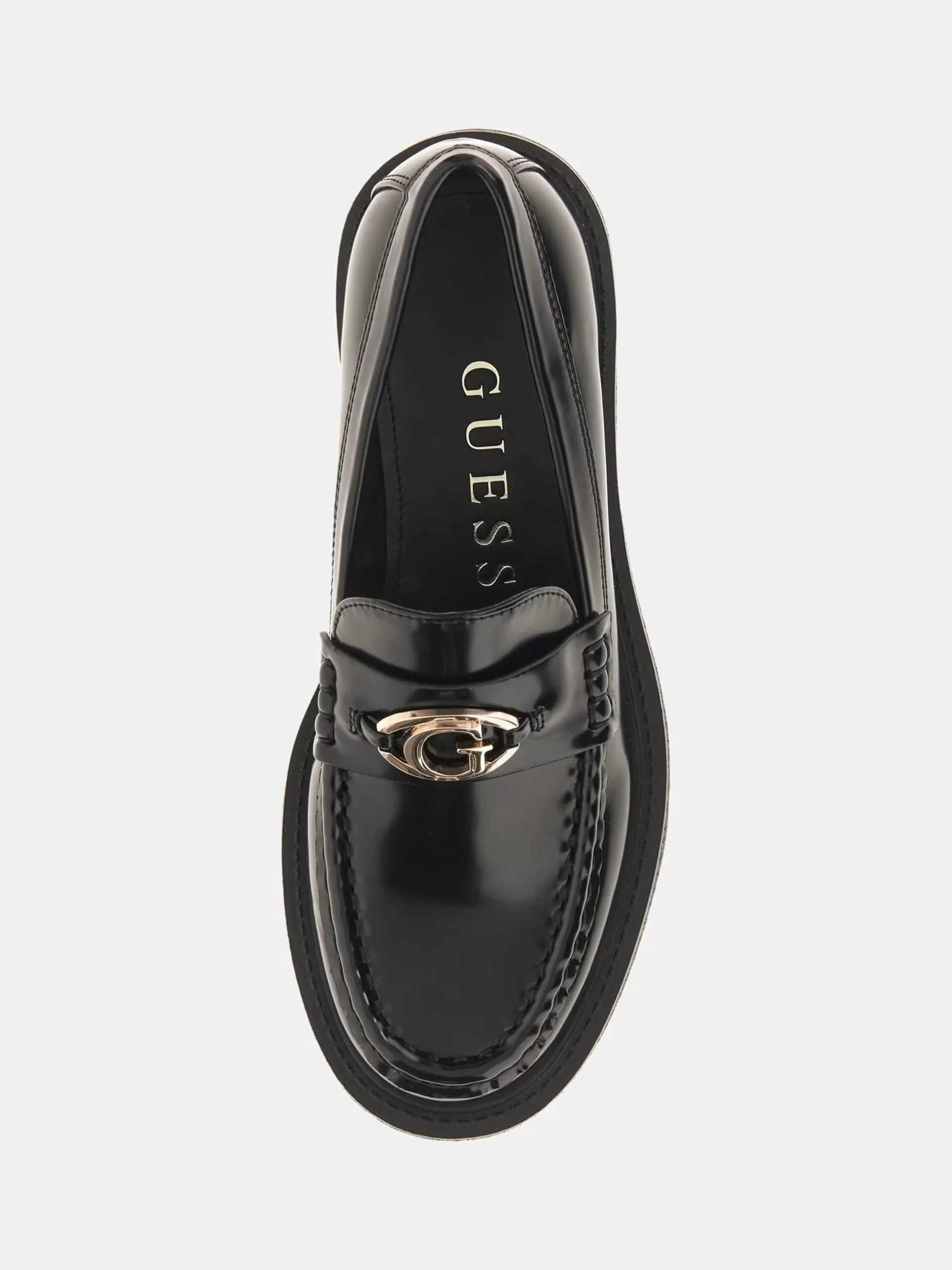 GUESS Mocassino Donna YANIKA FLTYNK ELE14 BLACK BLACK - Image 5