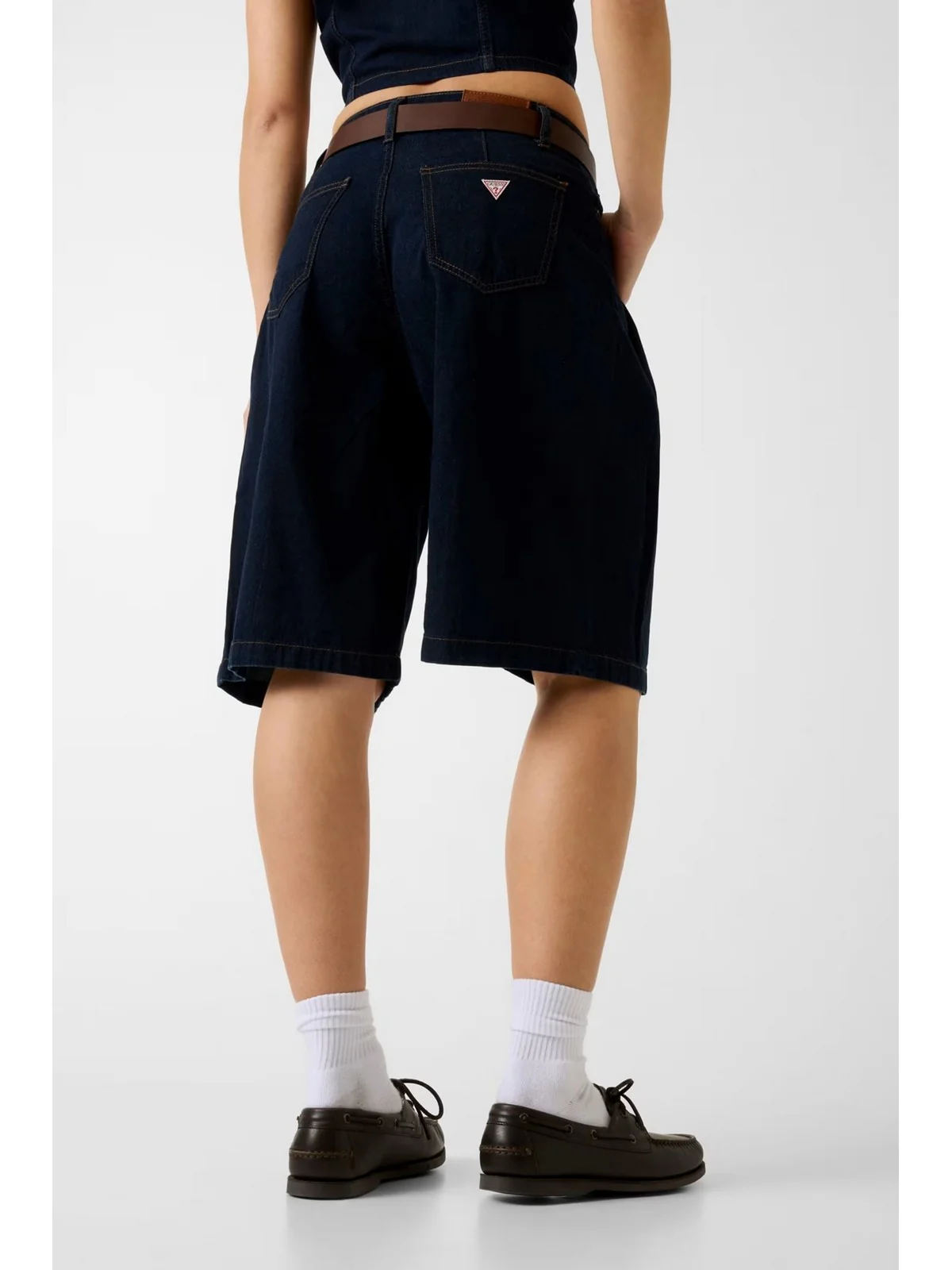 GUESS Pantaloncino Donna GJ CLASSIC PLEATED BERMUDA W6GDY5 D7971 GSMM GJ SUMMER VINTAGE DA - Image 5
