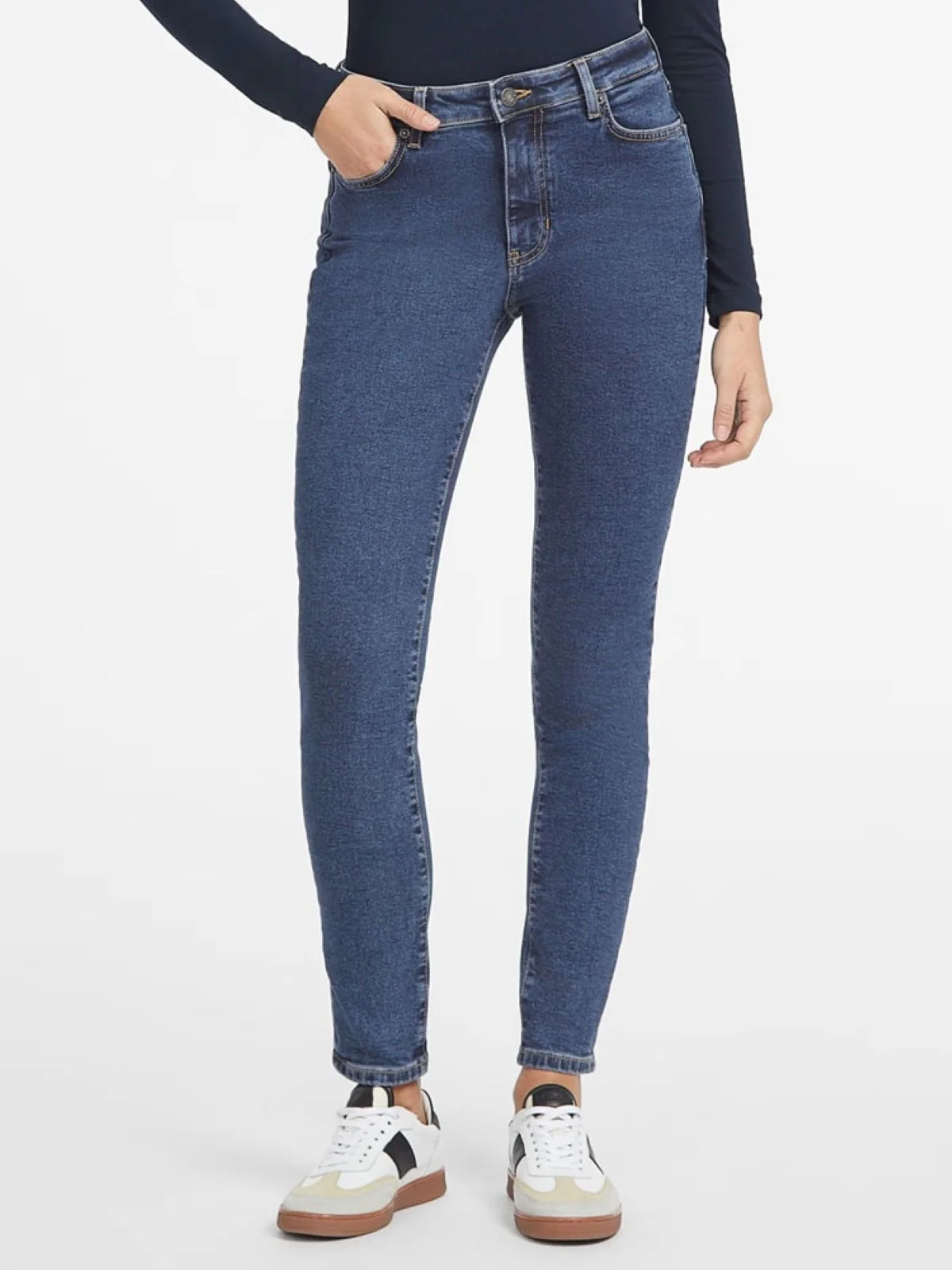 GUESS Pantalone Donna GJ G05 HIGH RISE SKINNY W4YA92 D5CB2 M3DW Blu - Image 2