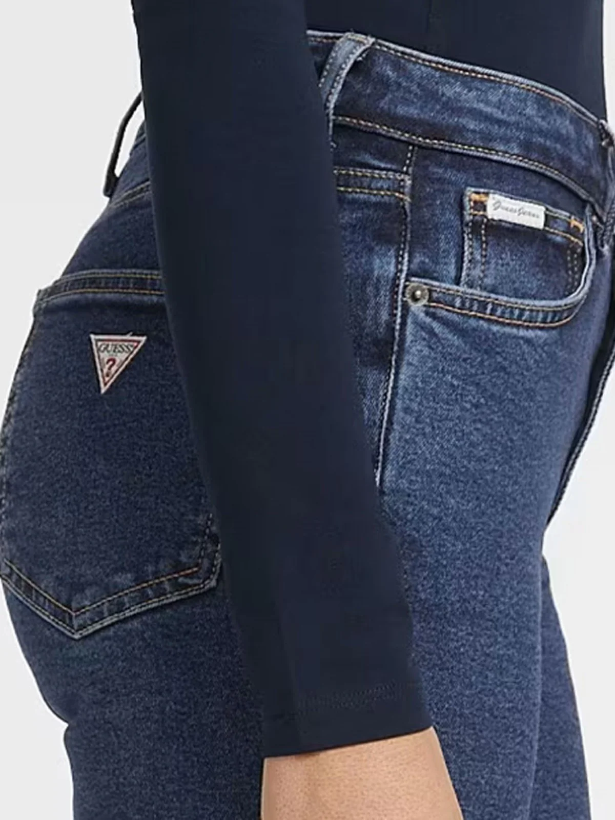 GUESS Pantalone Donna GJ G05 HIGH RISE SKINNY W4YA92 D5CB2 M3DW Blu - Image 4