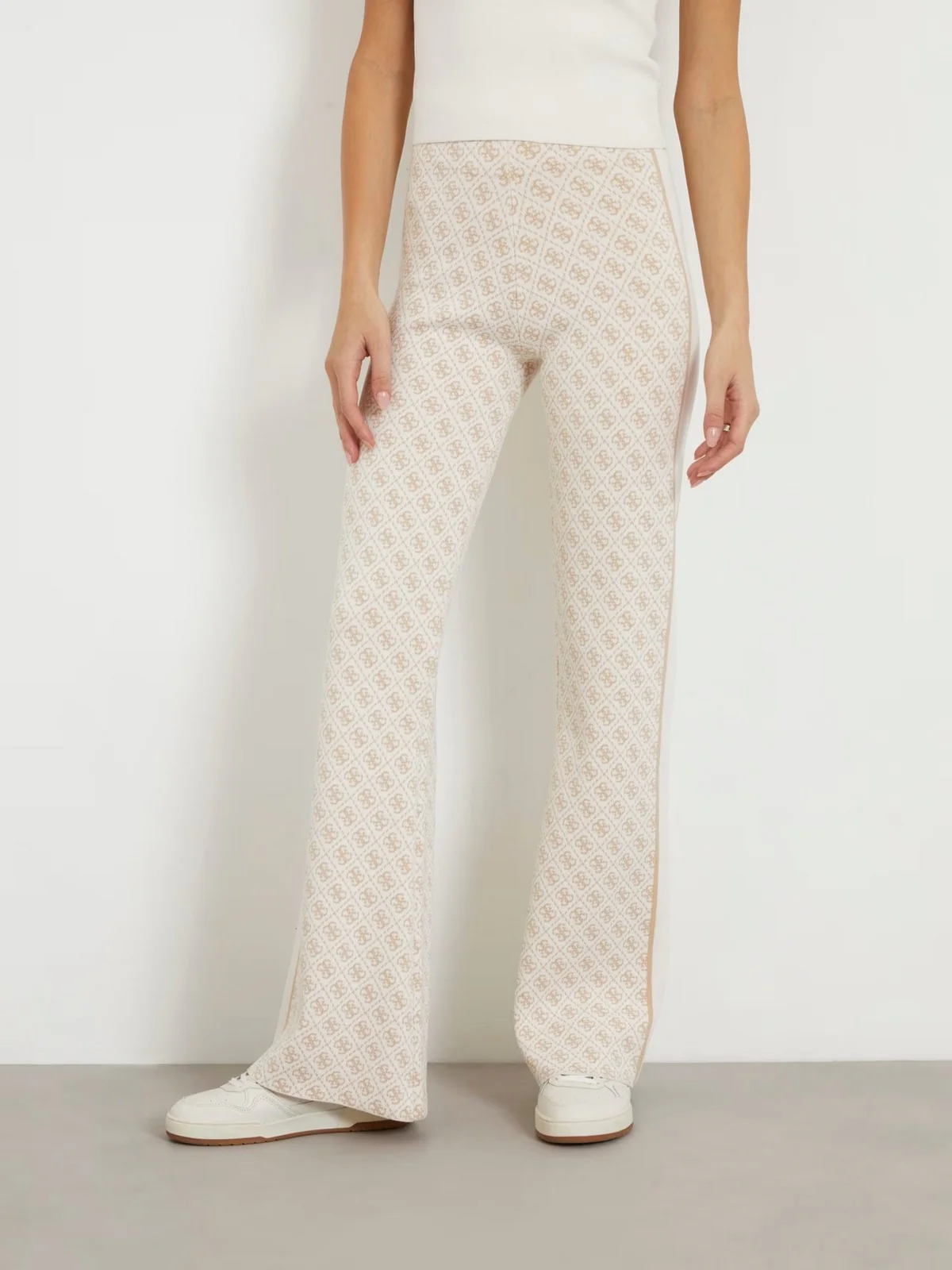 GUESS Pantalone Donna LISE 4G LOGO SWTR PANT W3YB38 Z37K0 F1GL Beige - Image 2