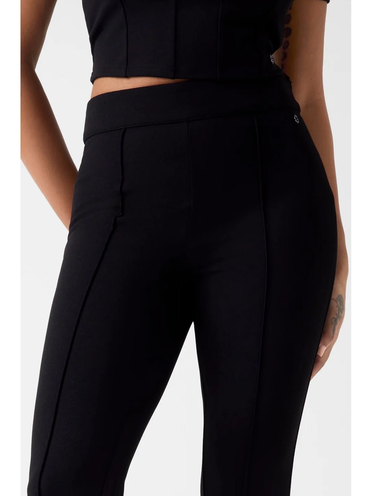 GUESS Pantalone Donna NEW FLARED EVELINA PANT W4YB01 KCBO2 JBLK Jet Black A996 - Image 5