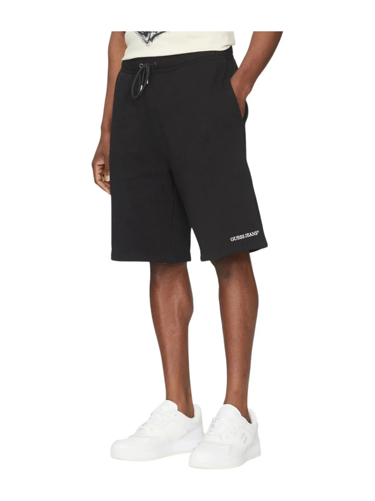 GUESS Pantalone Uomo GJ REG EMBRO SHORTS M5GD49 KCPR1 JBLK Jet Black A996 - Image 2