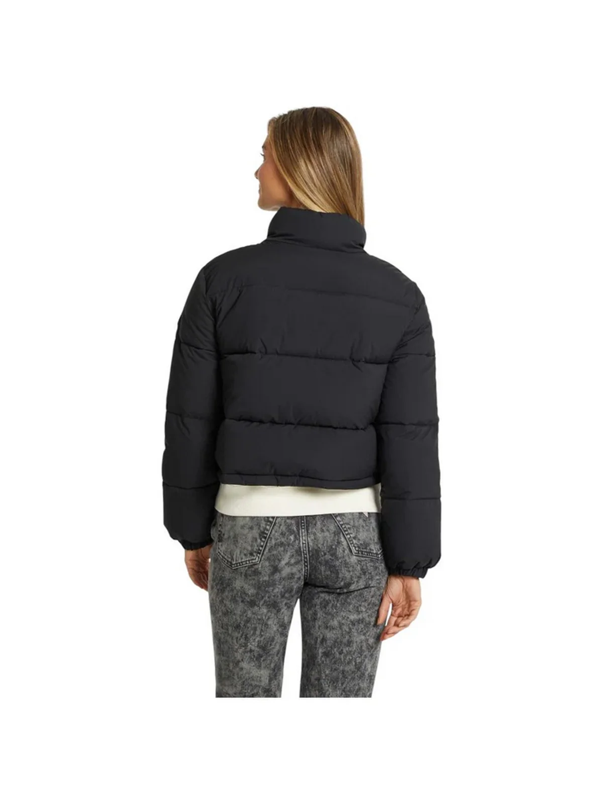 GUESS Piumino Donna GJ CROPPED PUFFER W4BL20 WGII2 JBLK Jet Black A996 - Image 4