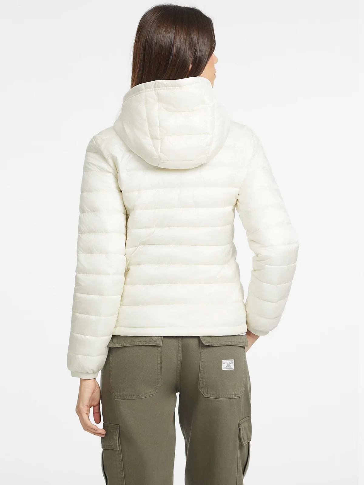 GUESS Piumino Donna GJ HOODED PUFFER W4YL00 WG922 G053 Beige - Image 4