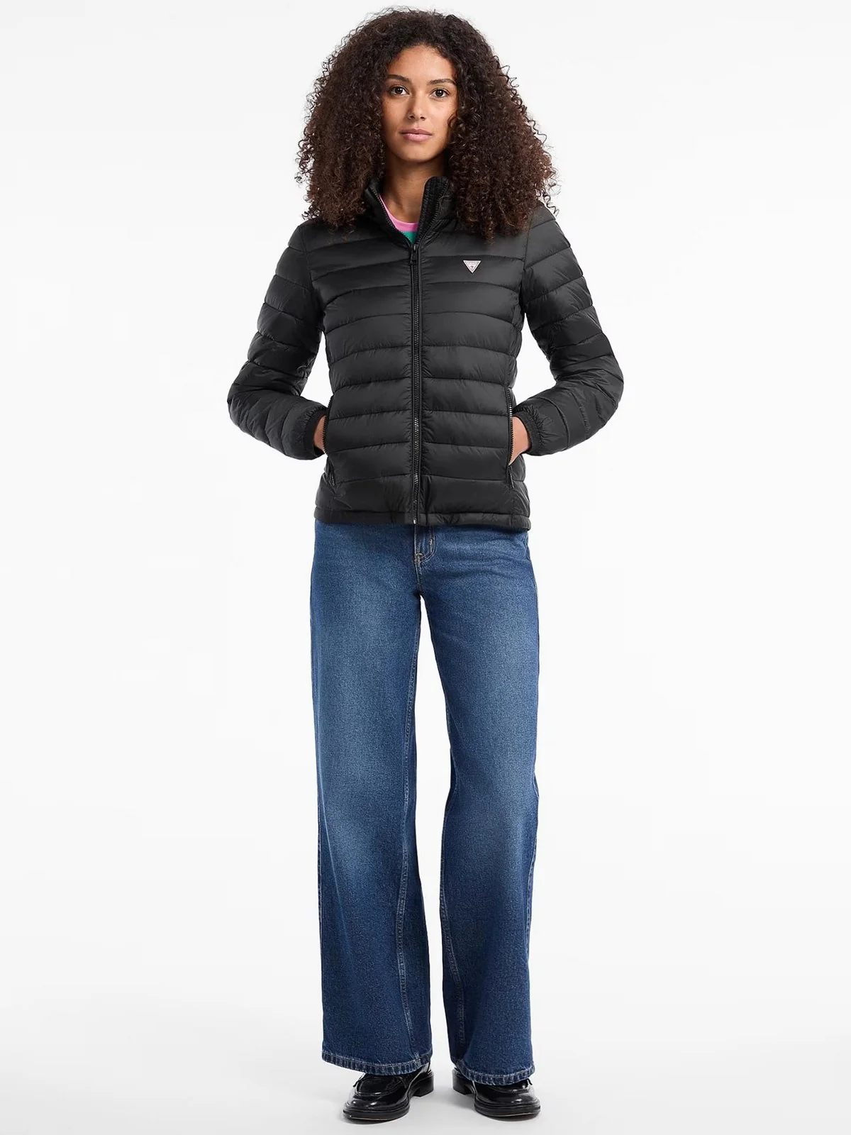 GUESS Piumino Donna GJ HOODED PUFFER W5RL99 WHAB2 JBLK Jet Black A996 - Image 5