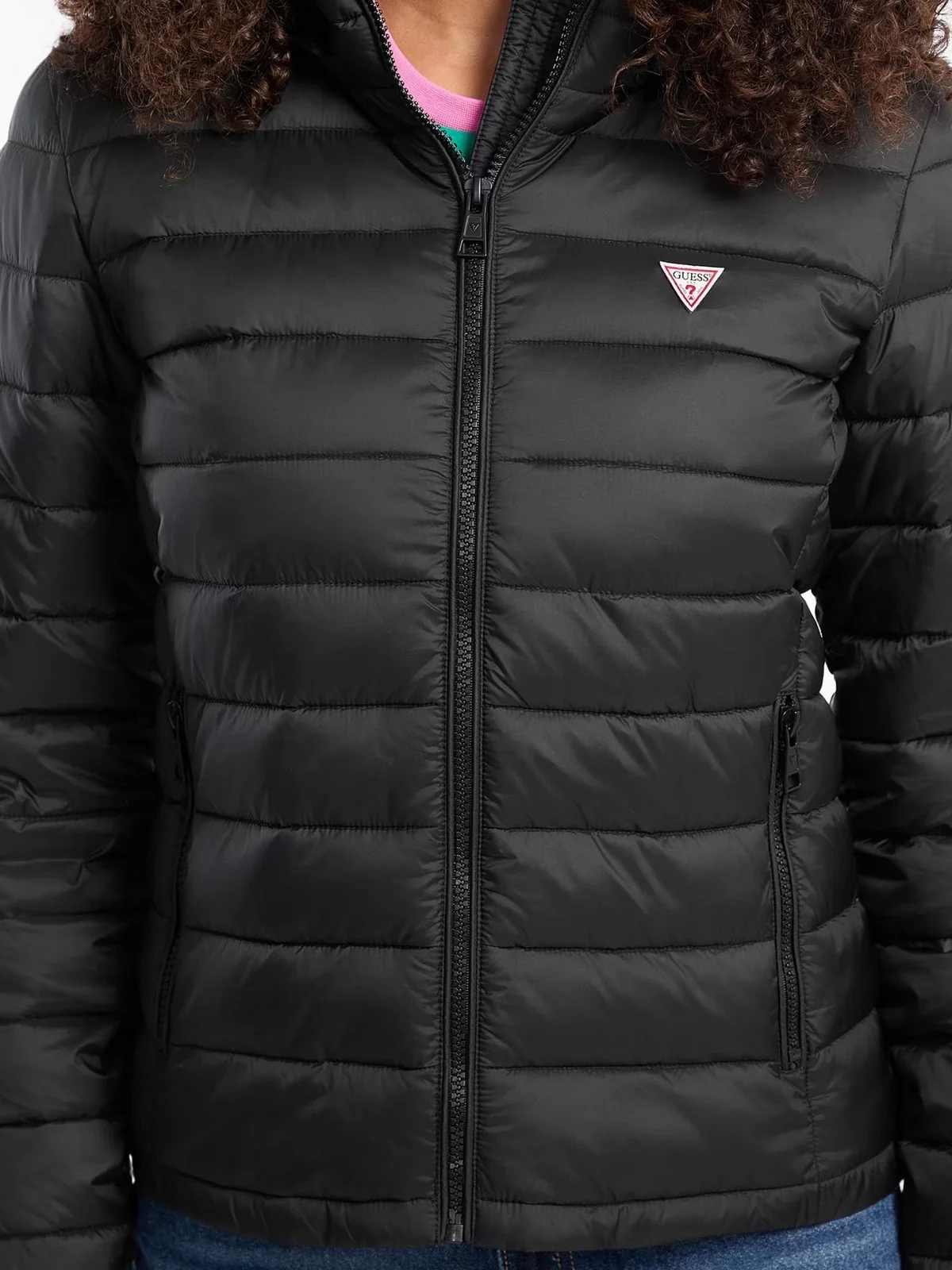 GUESS Piumino Donna GJ HOODED PUFFER W5RL99 WHAB2 JBLK Jet Black A996 - Image 7