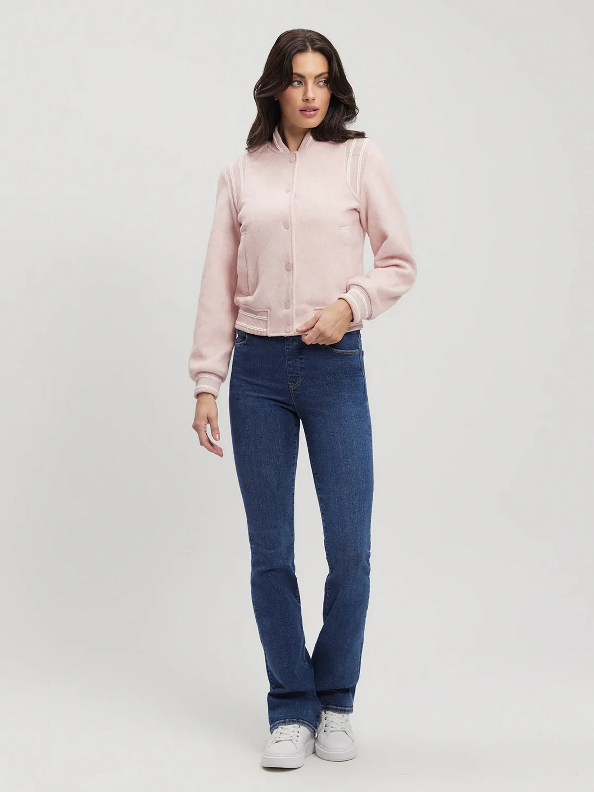 GUESS Piumino Donna GLORIA LOGO BOMBER W4RL45 WFWS2 PSDM Rosa - Image 4