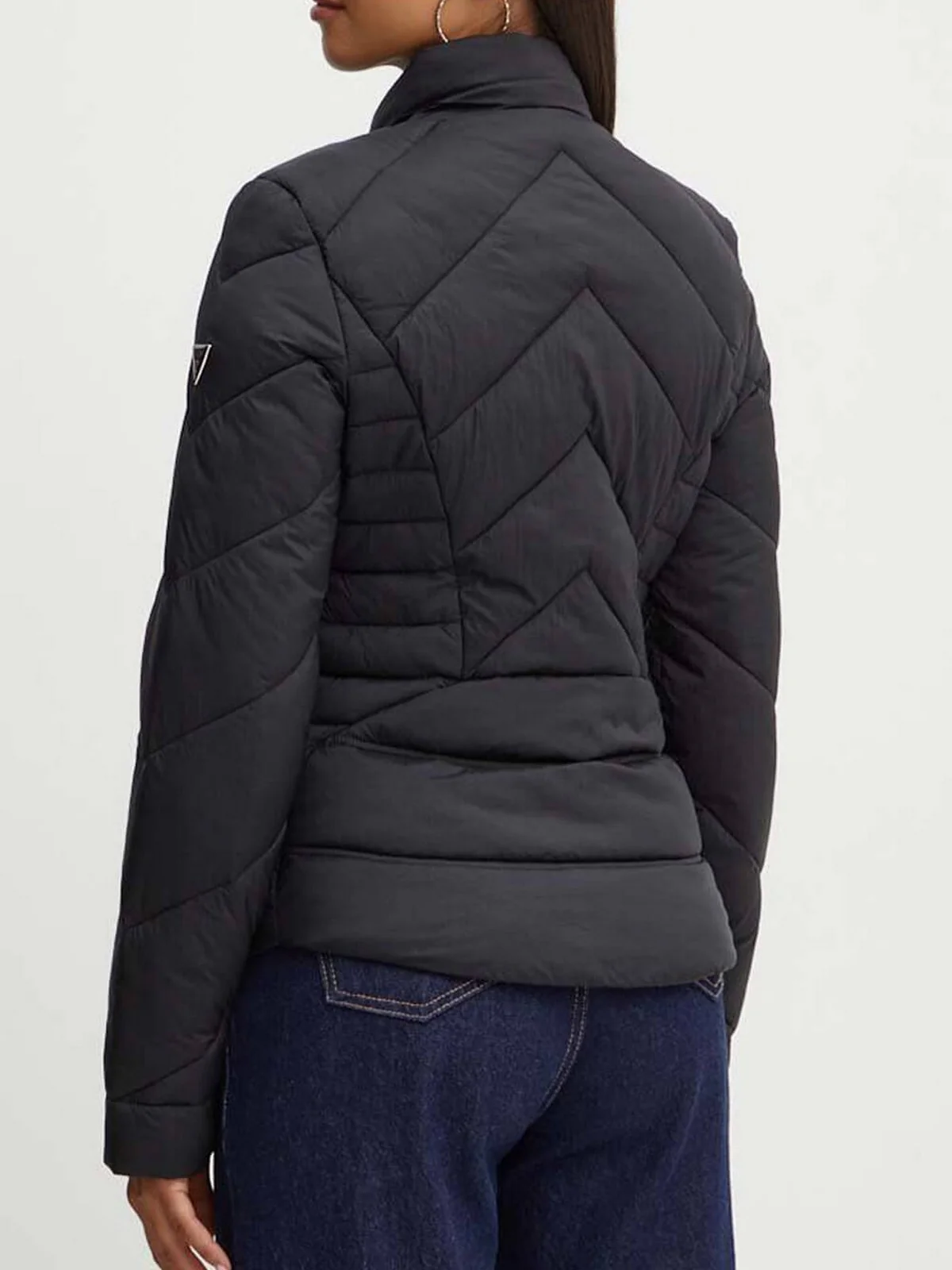 GUESS Piumino Donna LS JULIANE PUFFER W4YL39 WGAE2 JBLK Nero - Image 3