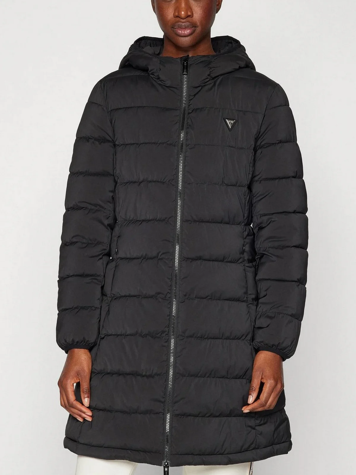 GUESS Piumino Donna NEW ALETA LONG PUFFER JACKET V4YL05 WF3X0 JBLK Jet Black A996 - Image 2