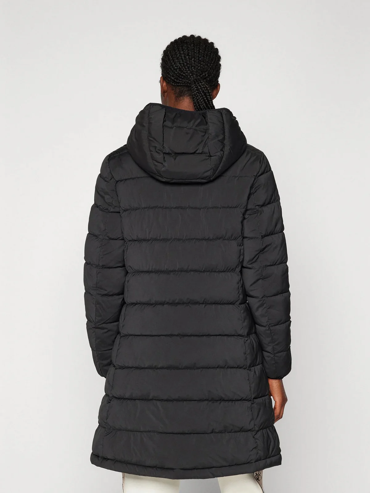 GUESS Piumino Donna NEW ALETA LONG PUFFER JACKET V4YL05 WF3X0 JBLK Jet Black A996 - Image 3