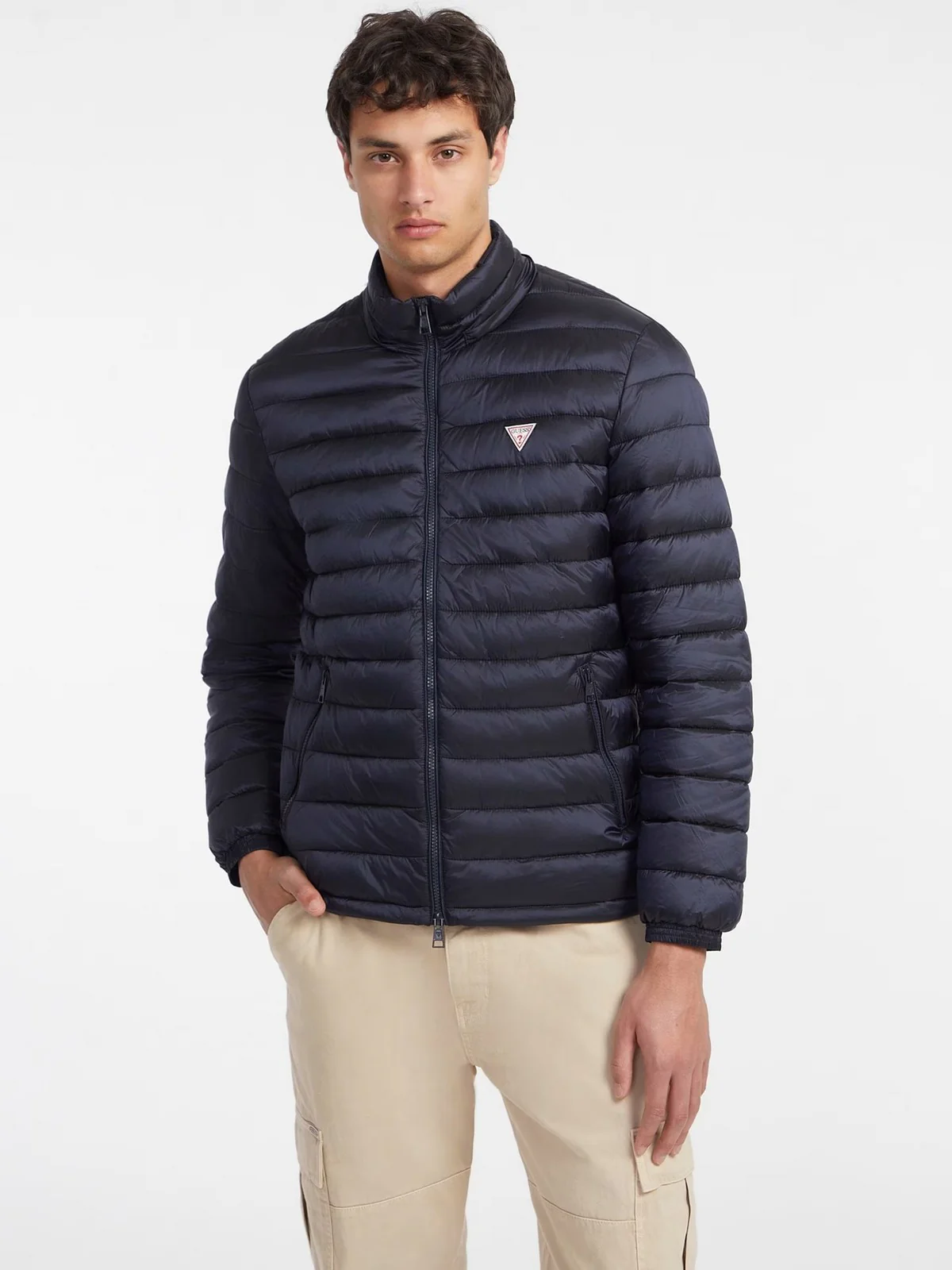 GUESS Piumino Uomo GJ HOODED PUFFER M4YL99 WG922 A71W Blu - Image 4