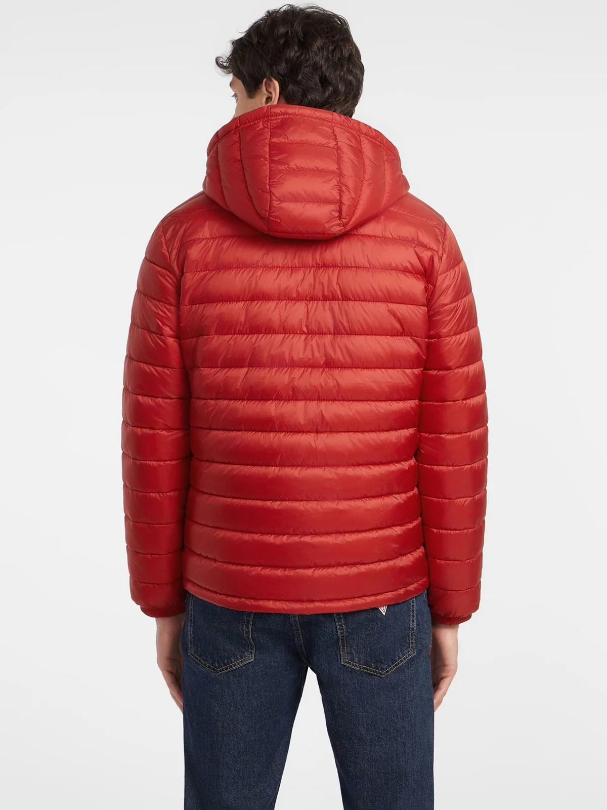 GUESS Piumino Uomo GJ HOODED PUFFER M4YL99 WG922 G585 Rosso - Image 3