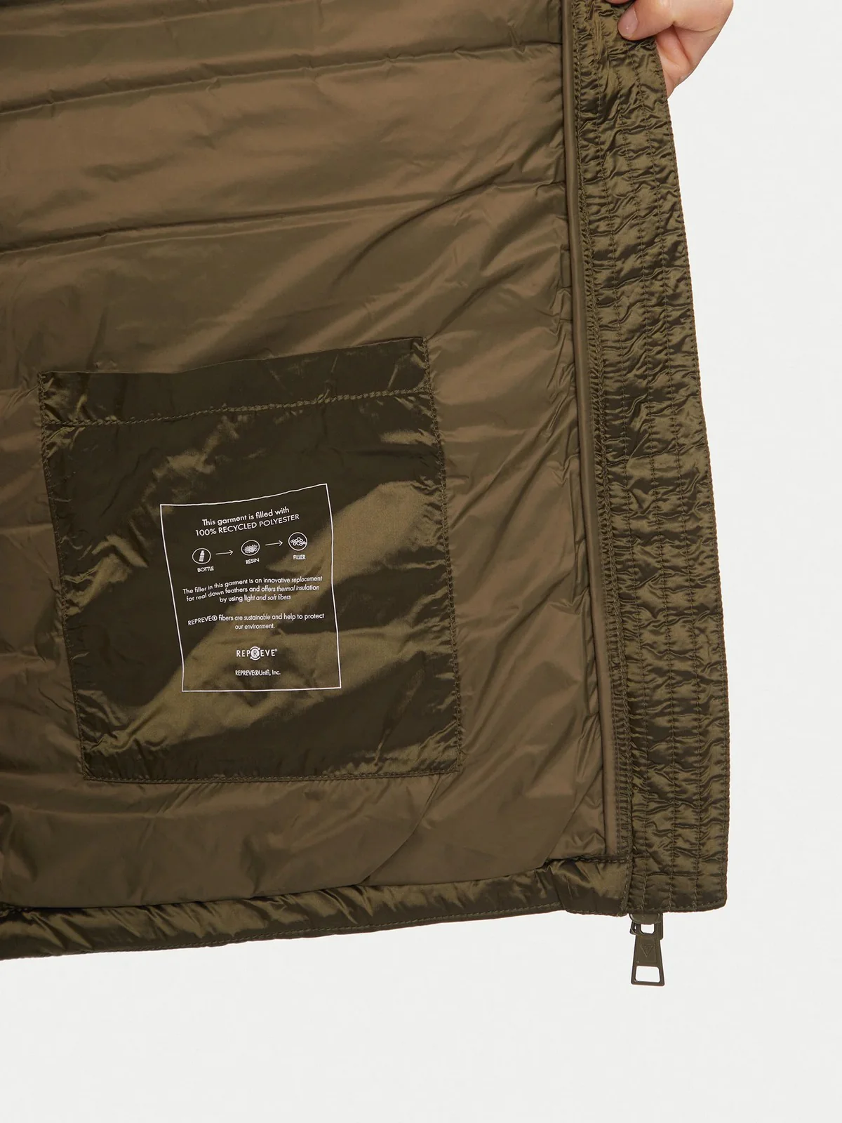 GUESS Piumino Uomo GJ HOODED PUFFER M4YL99 WG922 G8EV Verde - Image 5