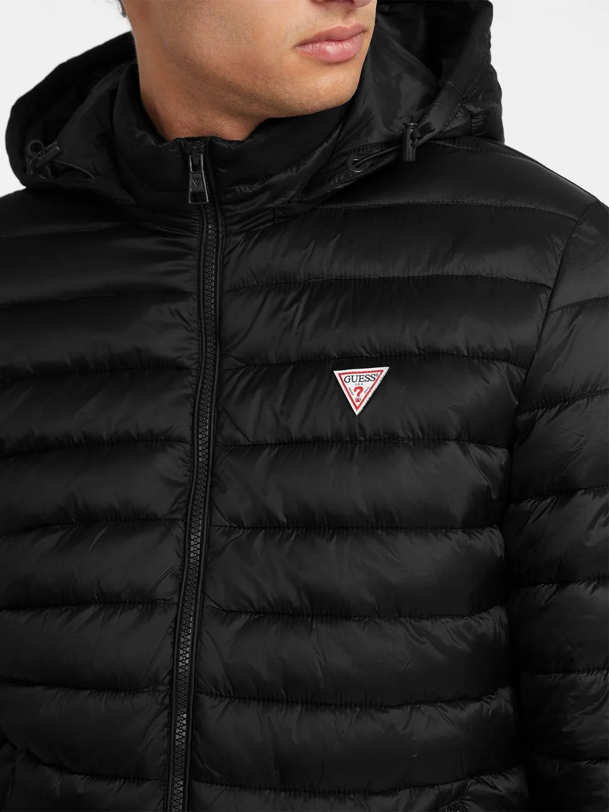 GUESS Piumino Uomo GJ HOODED PUFFER M4YL99 WG922 JBLK Nero - Image 2