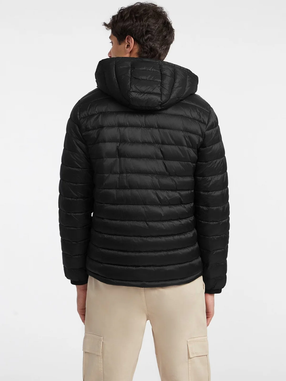 GUESS Piumino Uomo GJ HOODED PUFFER M4YL99 WG922 JBLK Nero - Image 4