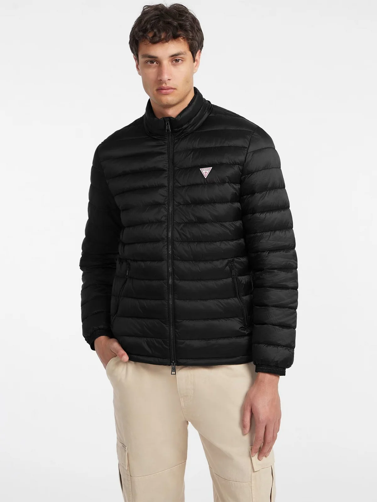 GUESS Piumino Uomo GJ HOODED PUFFER M4YL99 WG922 JBLK Nero - Image 5