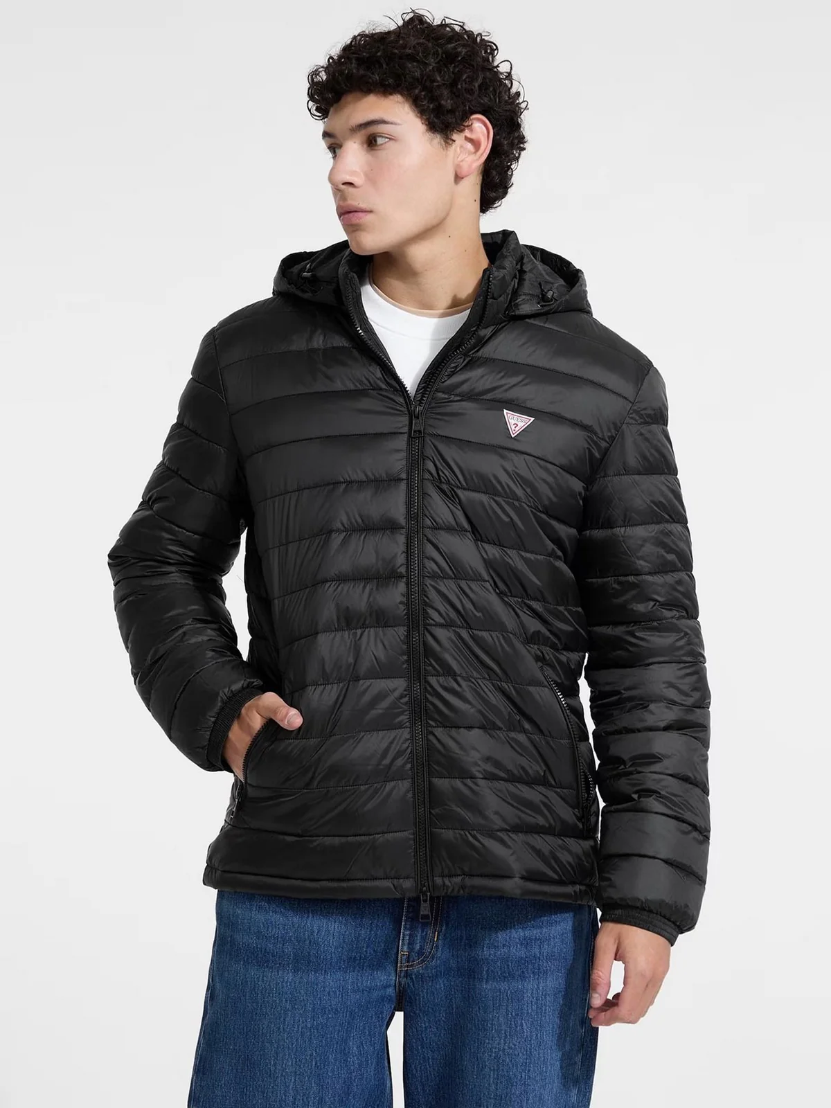 GUESS Piumino Uomo GJ HOODED PUFFER M5RL99 WHAB2 JBLK Jet Black A996 - Image 2