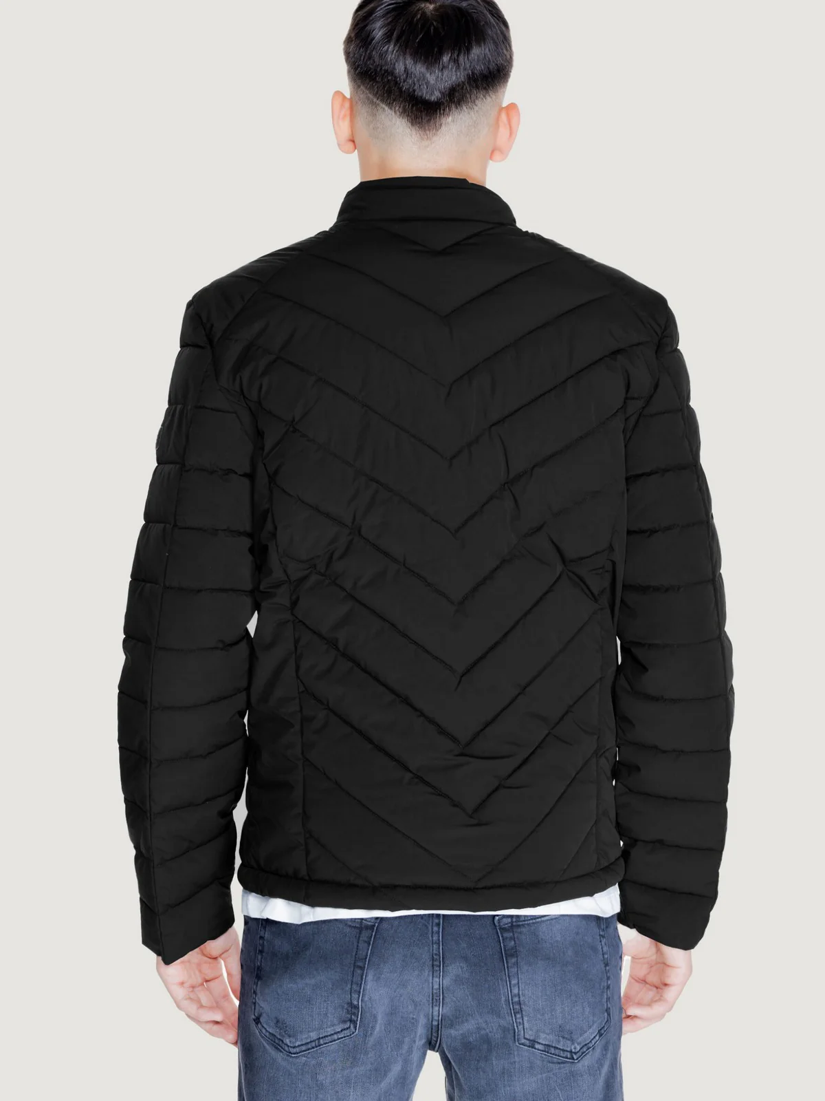 GUESS Piumino Uomo Stretch Nylon Padded M4YL05 WG9O2 JBLK Jet Black A996 - Image 4