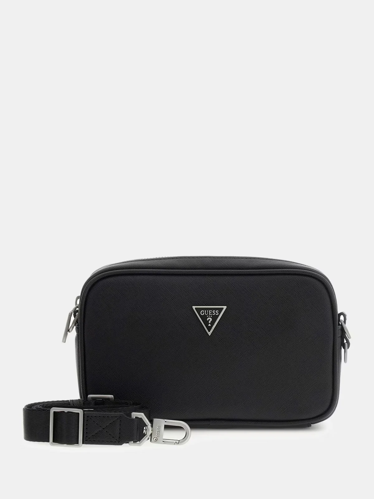 GUESS Pochette Uomo MILANO CAMERA BAG S HMMISA P6150 BLA BLACK - Image 6