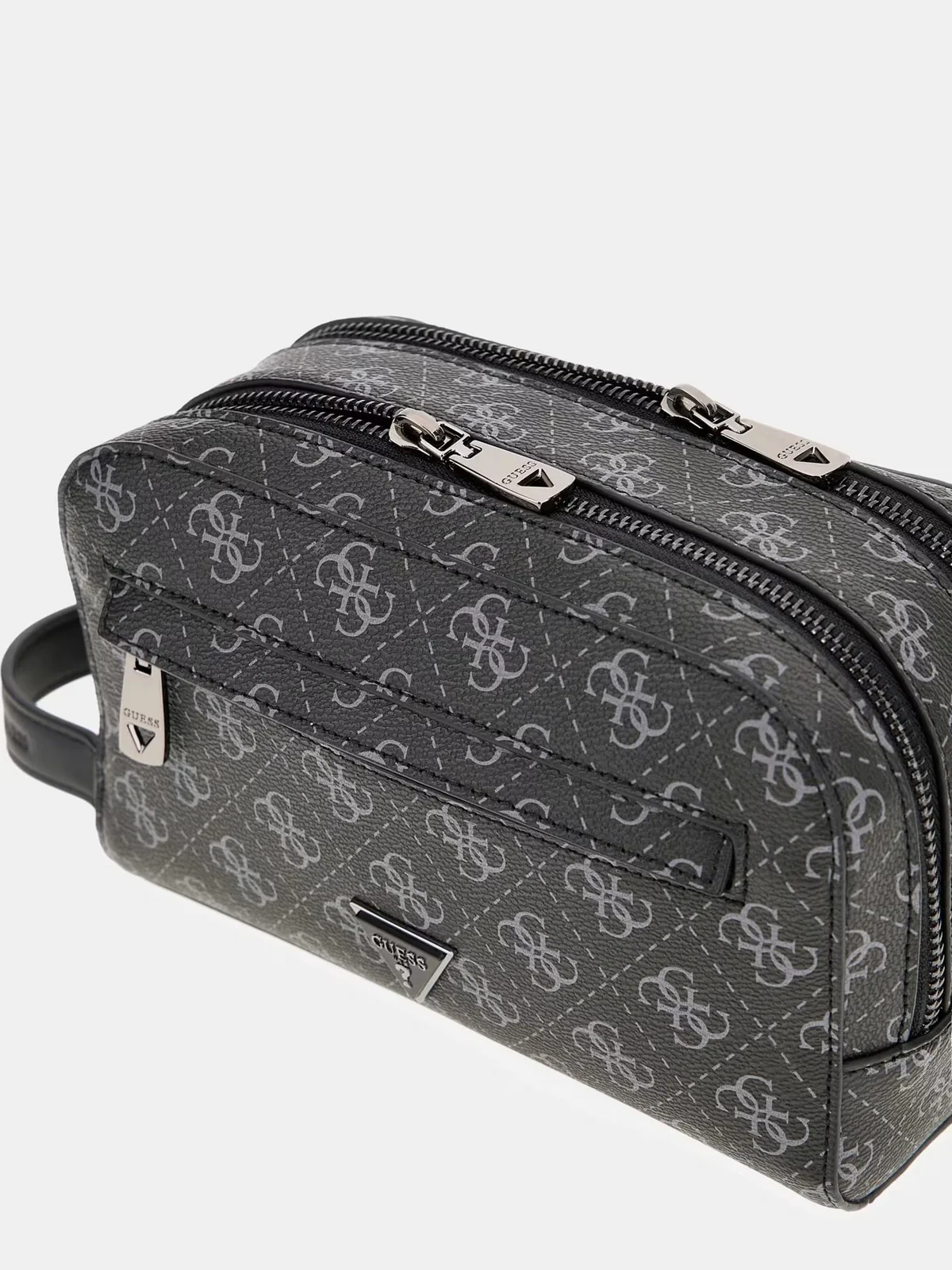 GUESS Pochette Uomo MILANO SMALL NECESSAIRE PMMILO P5461 DAB DARK BLACK - Image 4