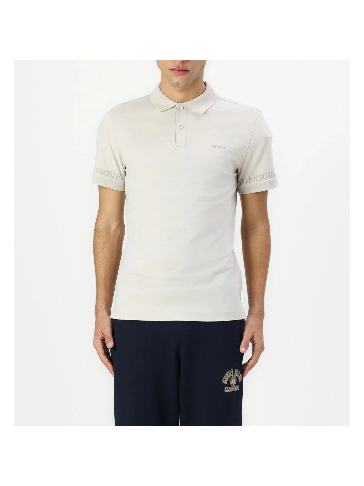 GUESS Polo Uomo NOLAN SS POLO M5RP66 J1314 G011 PURE WHITE - Image 4