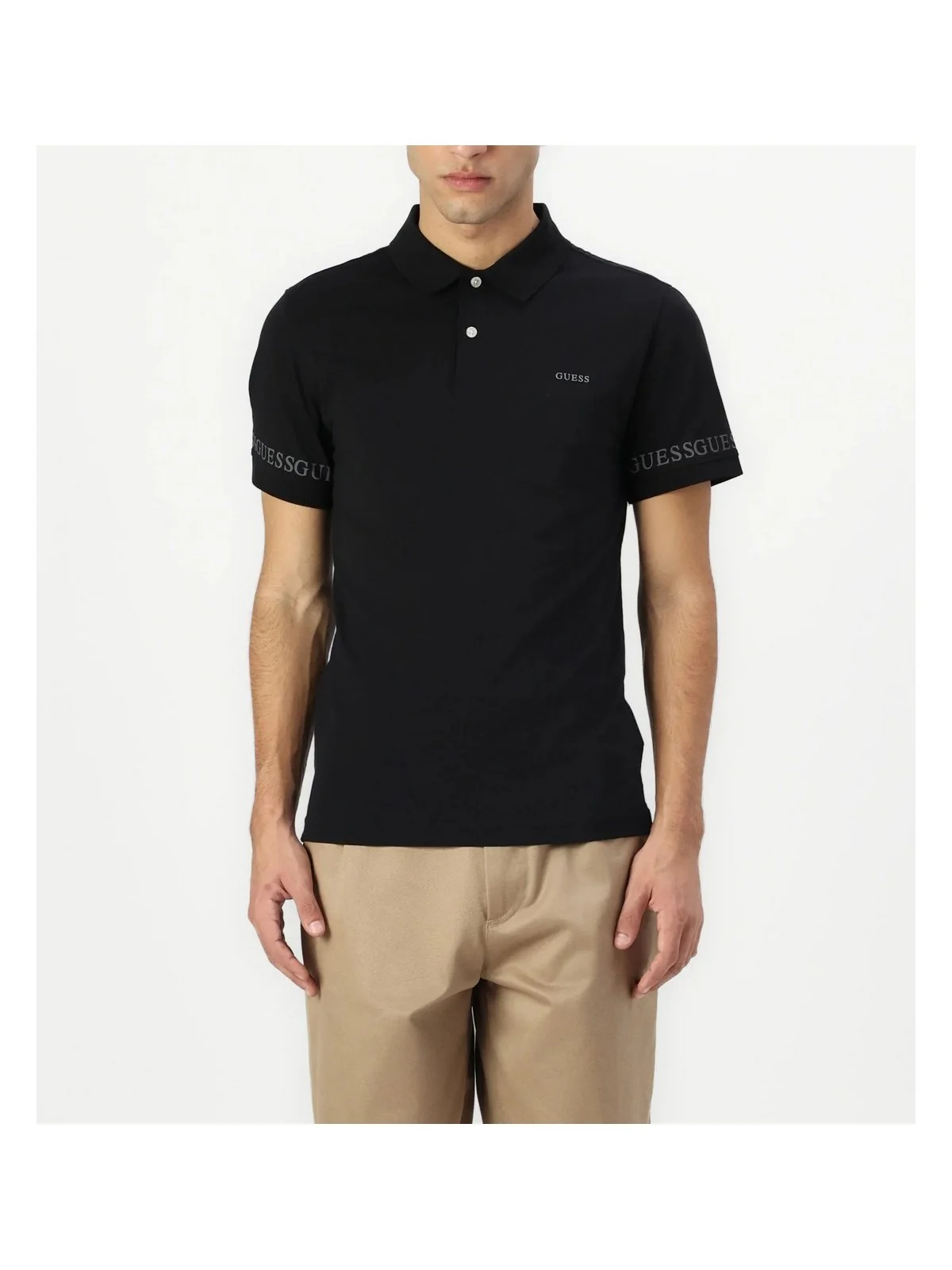 GUESS Polo Uomo NOLAN SS POLO M5RP66 J1314 JBLK Jet Black A996 - Image 4