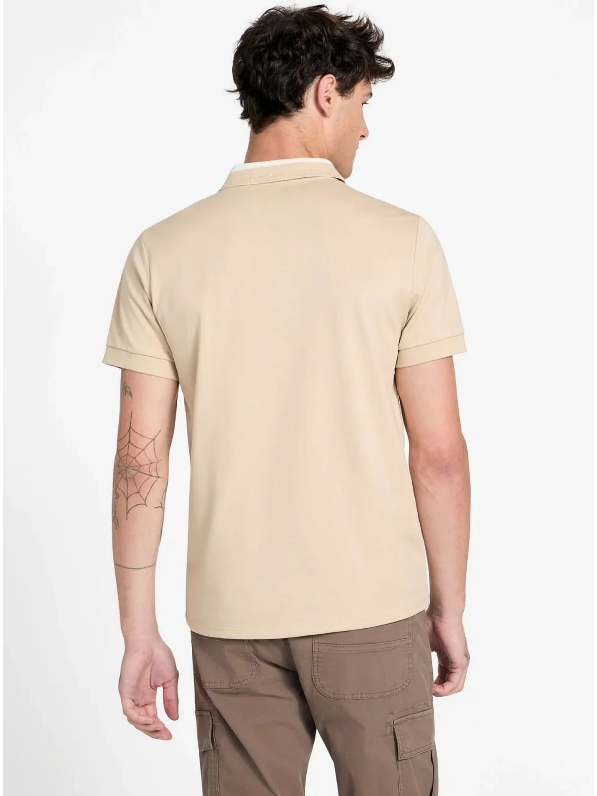 GUESS Polo Uomo SS PAUL GUESS COLLAR POLO M6RP47 KARS2 G1DR NEUTRAL SAND - Image 2