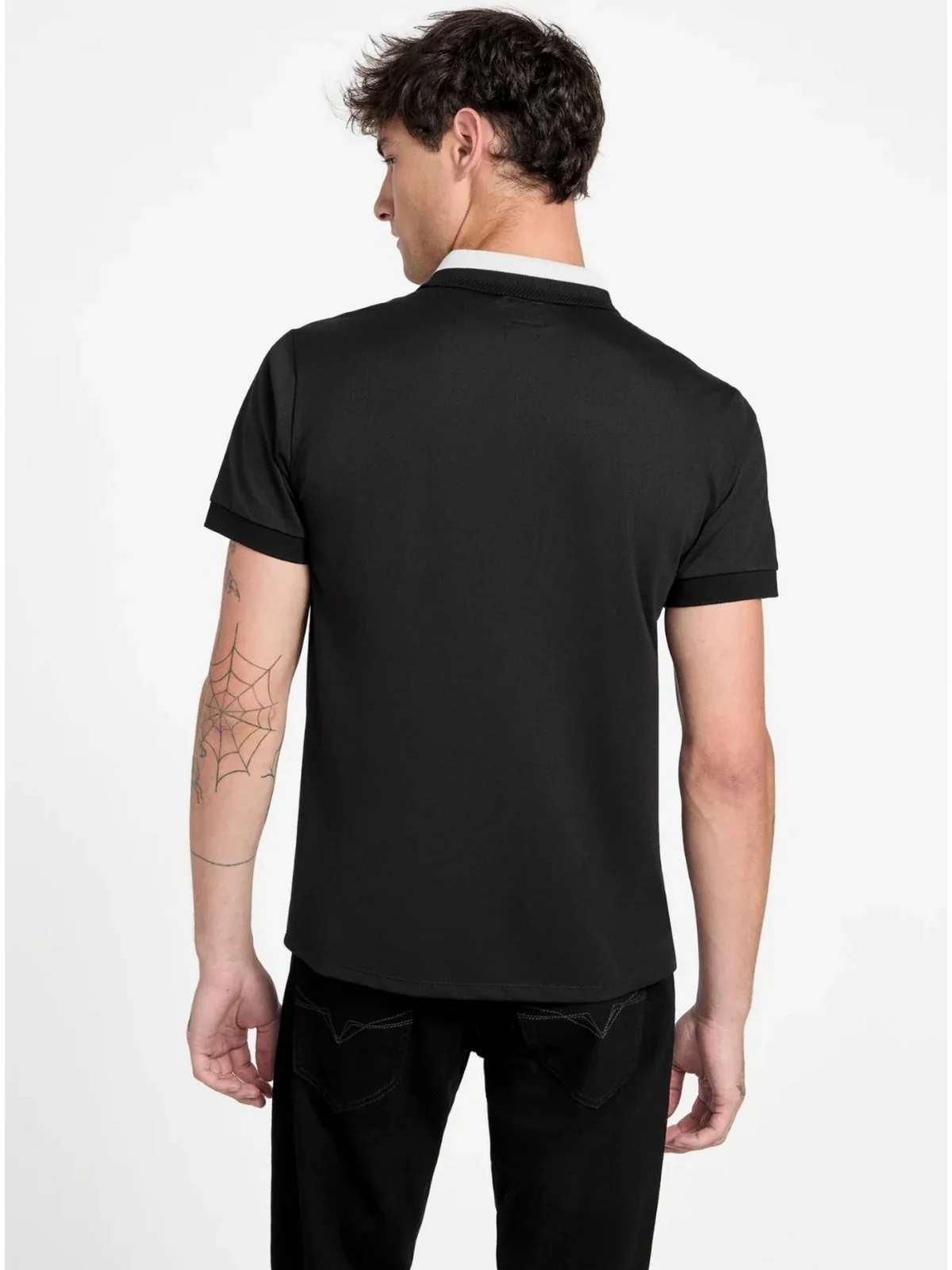 GUESS Polo Uomo SS PAUL GUESS COLLAR POLO M6RP47 KARS2 JBLK Jet Black A996 - Image 3