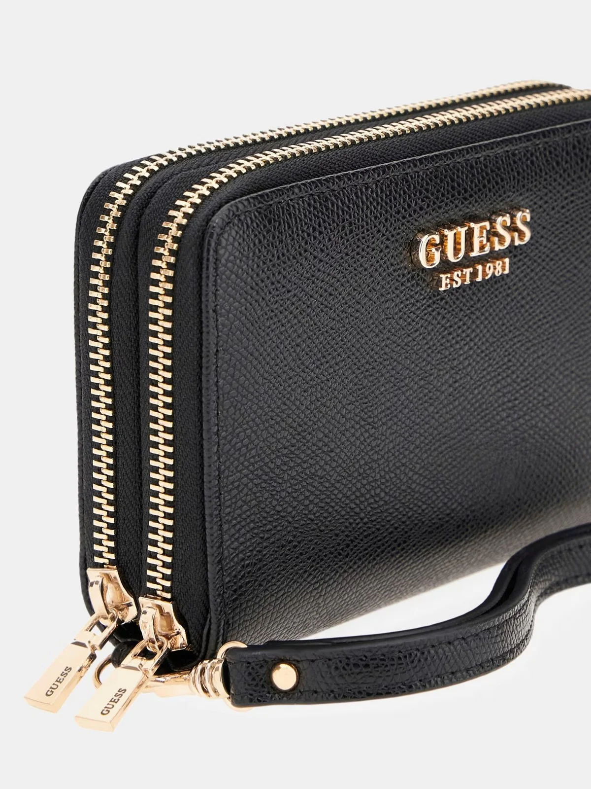GUESS Portafoglio Donna AMORETTE SLG MED DOUBLE ZIP SWBG78 98164 BLA BLACK - Image 3