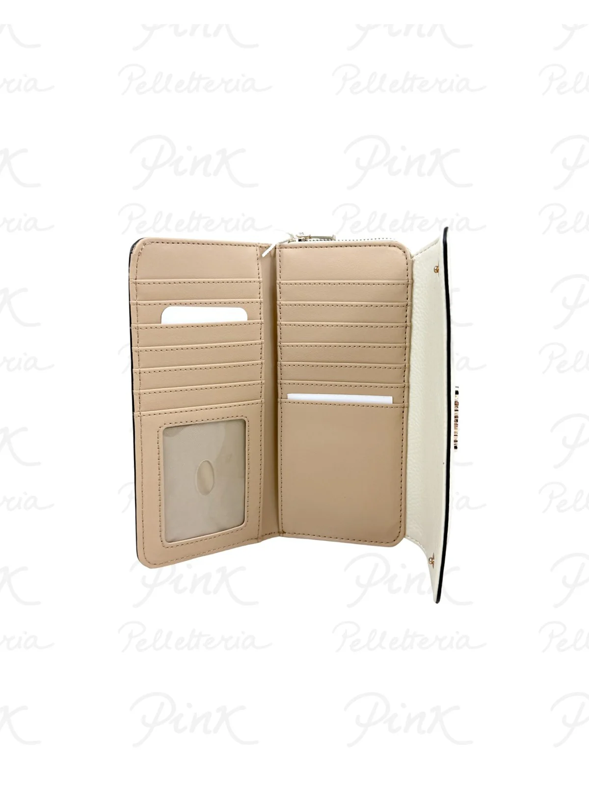 GUESS Portafoglio Donna BROOKE SLG LRG CLUTCH ORGNZR SWBG98 97162 OFF off white - Image 2
