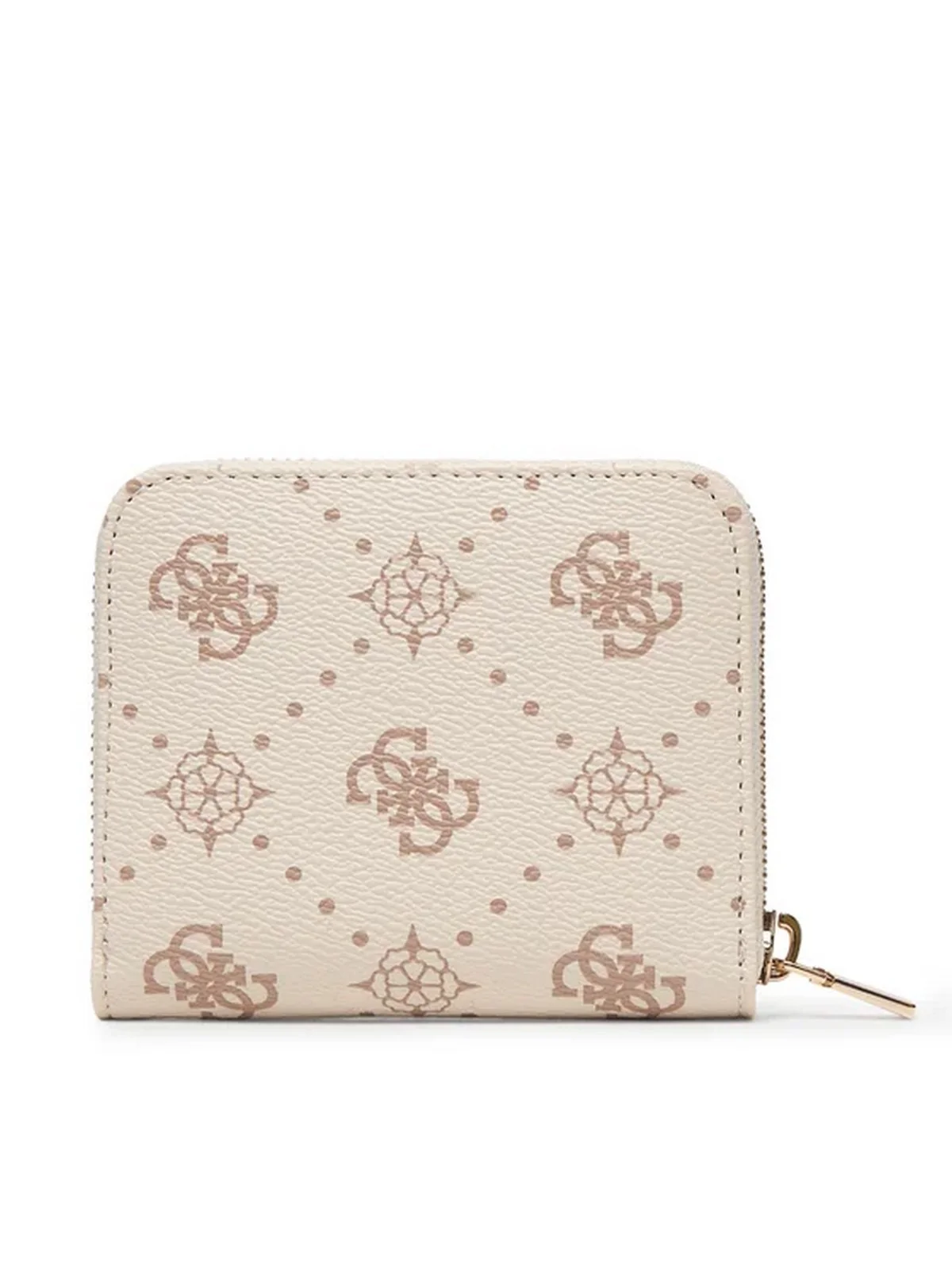 GUESS Portafoglio Donna CARRIE LOGO SLG SML ZIP AROUND SWGP98 98137 VNO VANILLA LOGO - Image 3