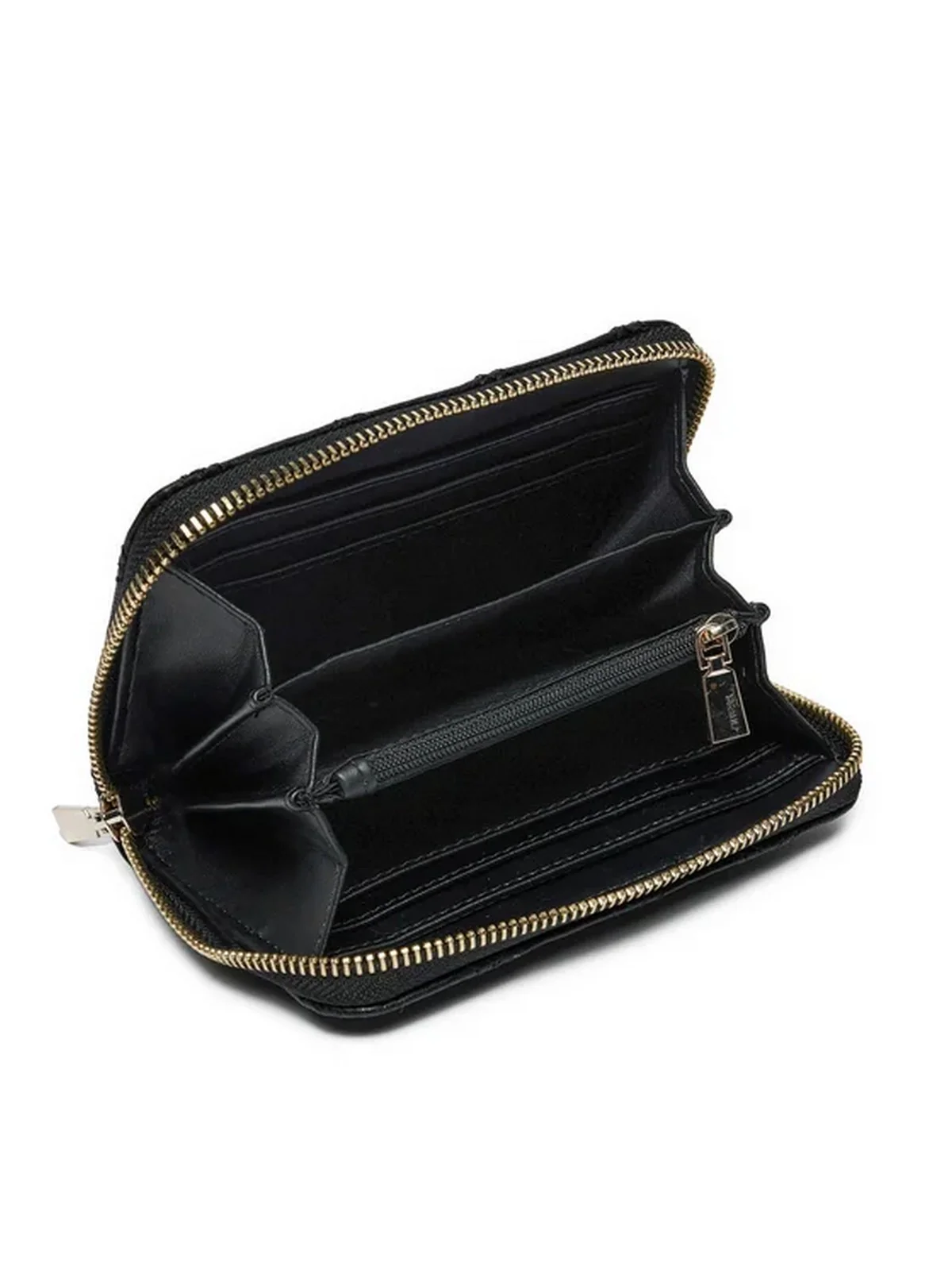 GUESS Portafoglio Donna Didi Slg Large Zip A SWQG87 48400 BLA Nero - Image 3