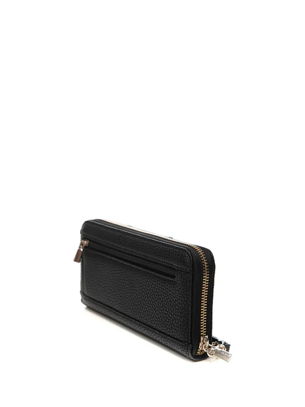 GUESS Portafoglio Donna ECO BRENTON SLG LRG ZIP AROUND SWVG83 90146 BLA BLACK - Image 3
