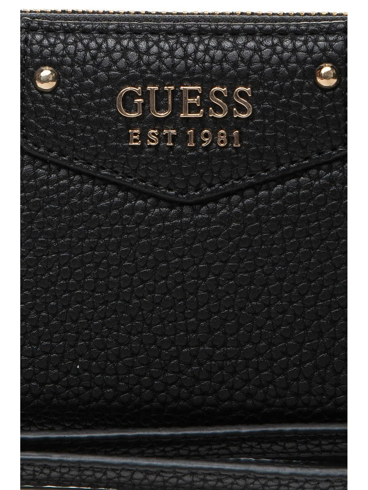 GUESS Portafoglio Donna ECO BRENTON SLG LRG ZIP AROUND SWVG83 90146 BLA BLACK - Image 4