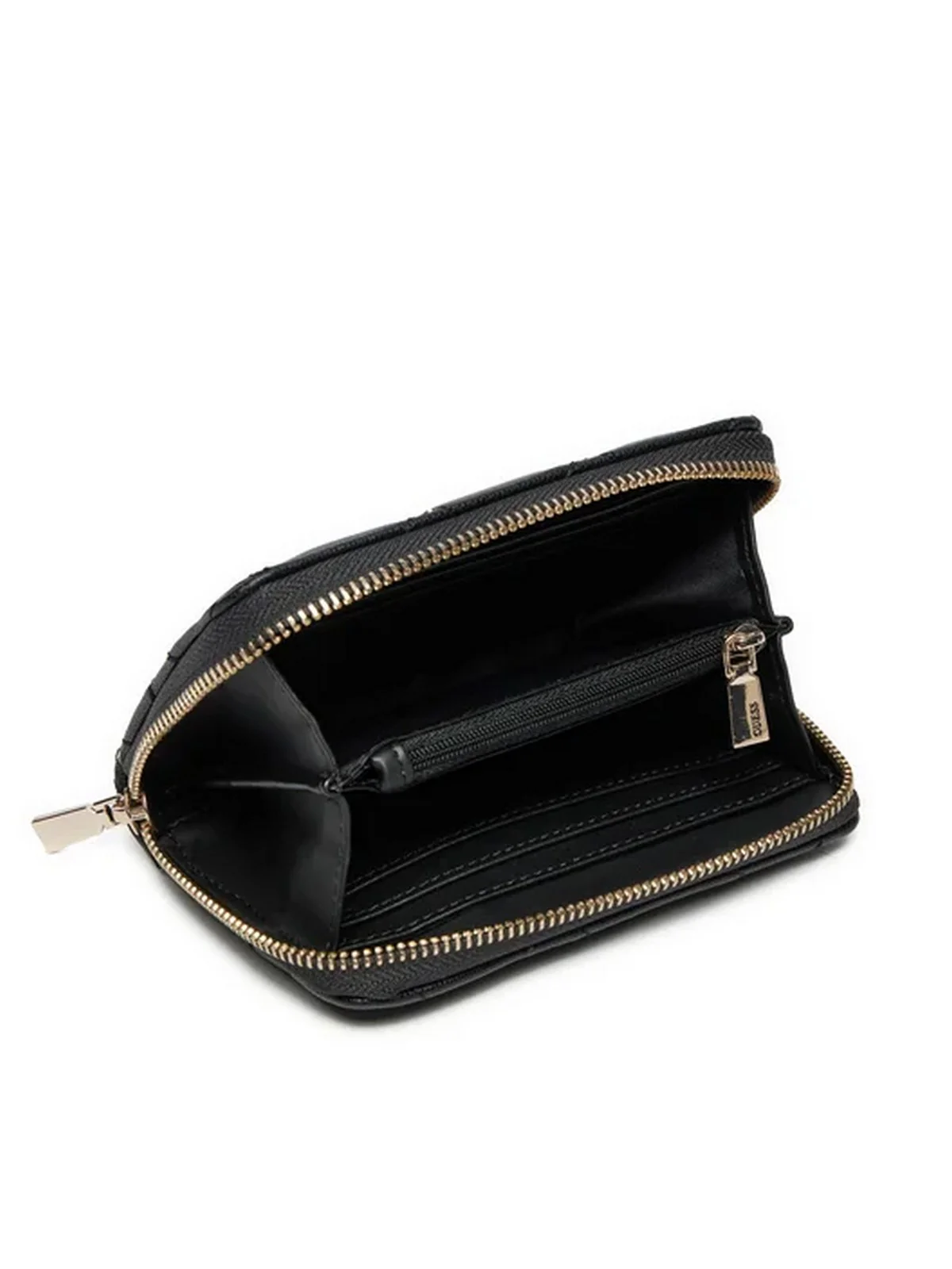 GUESS Portafoglio Donna Eco Carly Slg Small SWQG95 09140 BLA Nero - Image 3