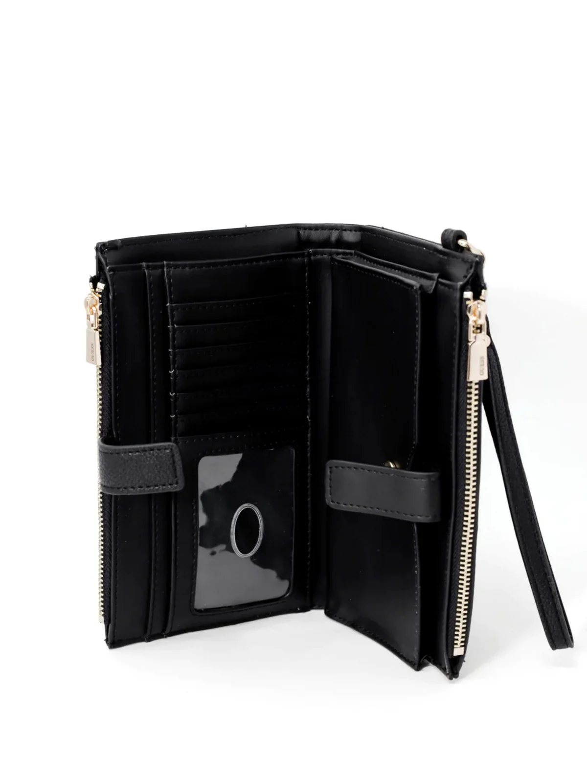 GUESS Portafoglio Donna Emiliya Slg Small Zi SWBG87 78570 BLA Nero - Image 4
