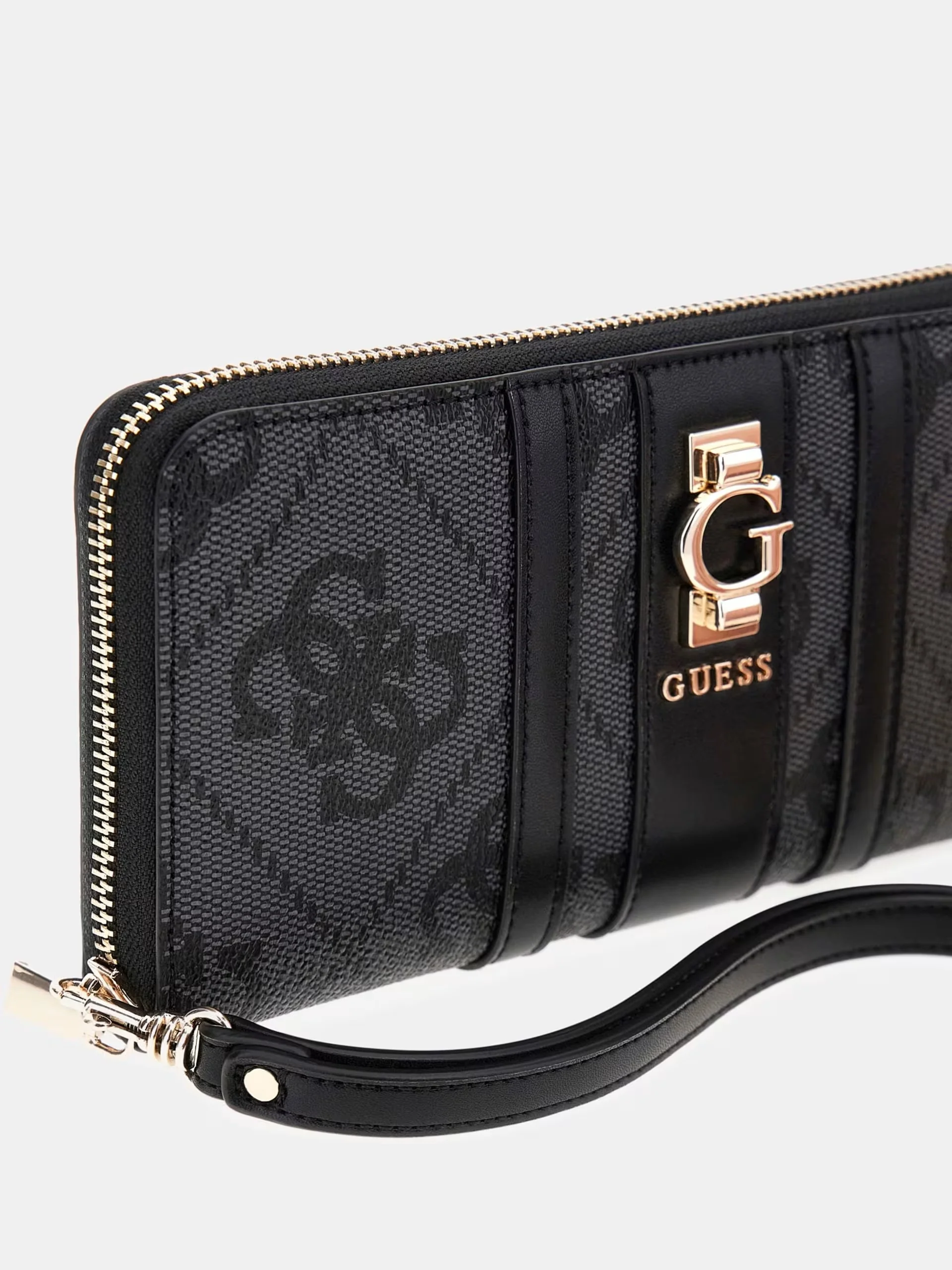 GUESS Portafoglio Donna ERENIA SLG LARGE ZIP AROUND SWSO78 38146 CLO COAL LOGO - Image 3